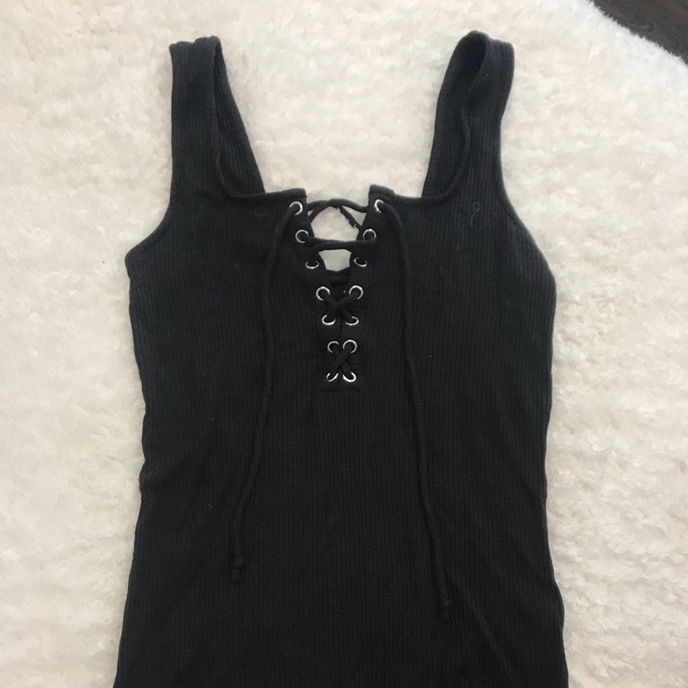 American Eagle lace up Body suit